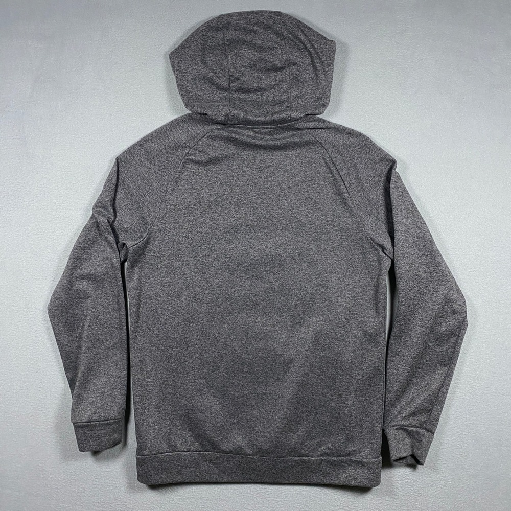 Nike Therma Hoodie Mens Medium Gray Dri-FIT Swoosh Pullover CU6238-071 - Picture 2 of 7